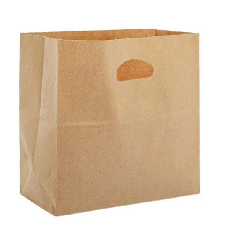 Dieto-řezané rukojeť Kraft Paper nákupní tašky